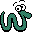 Image gif de petit serpent vert