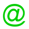 Image gif de arobase vert
