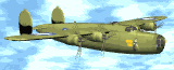 Image gif de avion de guerre vert
