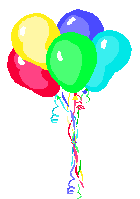 Image gif de ballon de couleurs