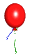Image gif de ballon rouge