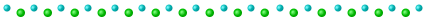 Image gif de barre de boule vertes et bleues