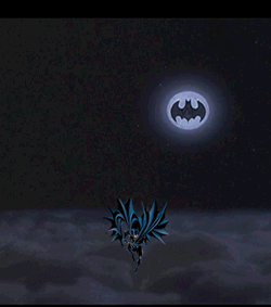 Image gif de Batman qui surgit