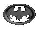 Image gif de logo batman noir 3D