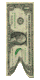 Image gif de billet de 1 dollar qui marche