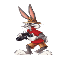 Image gif de Bugs Bunny est un joueur