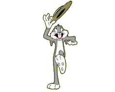 Image gif de Bugs Bunny fait des claquettes