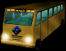 Image gif de un bus qui roule de nuit