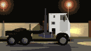 Image gif de camion qui roule de nuit