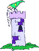 Image gif de Merlin en haut d une tour