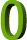 Image gif de chiffre 0 en vert