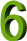 Image gif de chiffre 6 en vert