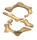 Image gif de le chiffre 8 avec des os
