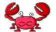Image gif de crabe avec des yeux