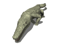 Image gif de alligator en 3D