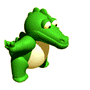 Image gif de crocodile en 3D