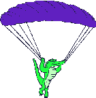 Image gif de crocodile en parachute