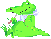 Image gif de crocodile qui mange pleure et dort