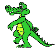 Image gif de crocodile qui marche sur deux pattes