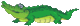 Image gif de crocodile vert