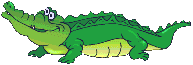 Image gif de crocodiles qui fait un clin d oeil