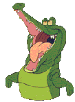 Image gif de un demi crocodile