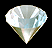 Image gif de diamant blanc qui tourne