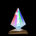 Image gif de diamant prisme de lumiere