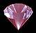 Image gif de diamant rose qui tourne