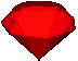 Image gif de diamant rouge