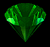 Image gif de diamant vert fonce qui tourne