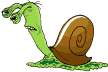 Image gif de escargot vert