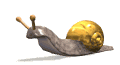 Image gif de escargots en 3D qui avance vers l avant