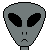 Image gif de tete d alien gris