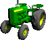 Image gif de les phares d un tracteur vert qui s allument