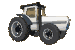 Image gif de tracteur blanc