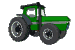 Image gif de tracteur vert