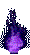 Image gif de flamme violette