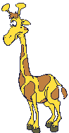 Image gif de girafe animee