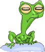 Image gif de grenouille extra terrestre