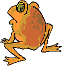 Image gif de grenouille orange
