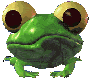 Image gif de une grenouille avec des gros yeux