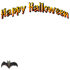 Image gif de Happy Halloween avec une chauve souris