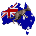 Image gif de un kangourou en Australie