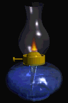 Image gif de lampe a petrole en 3D