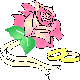 Image gif de une rose avec les alliances