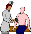 Image gif de l infirmiere mesure la tension du patient