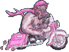 Image gif de moto rose pour fille
