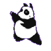 Image gif de panda qui fait du karate