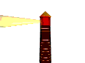 Image gif de faisceau jaune du phare